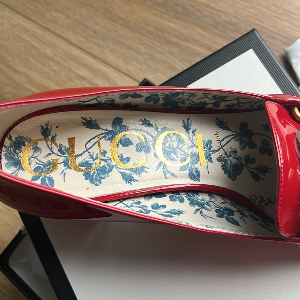 Gucci Red Pantene 55mm Victoire Pump - perfect condition - Picture 7 of 7